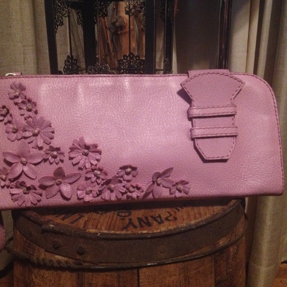 Valentino Handbags - Valentino Leather Flower Applique Clutch